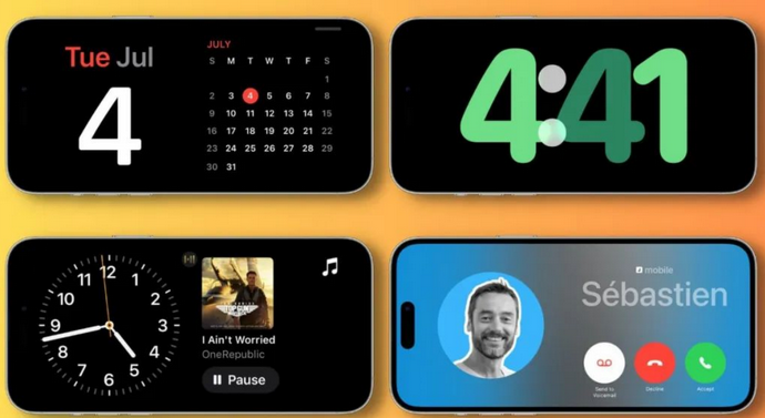 阿尔山苹果手机维修分享iOS17横屏充电待机显示有什么好处 