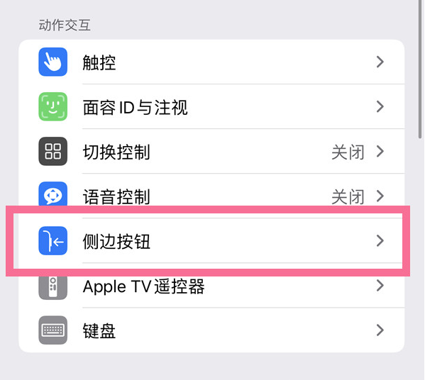 阿尔山苹果14维修店分享iPhone14 Plus侧键双击下载功能关闭方法 