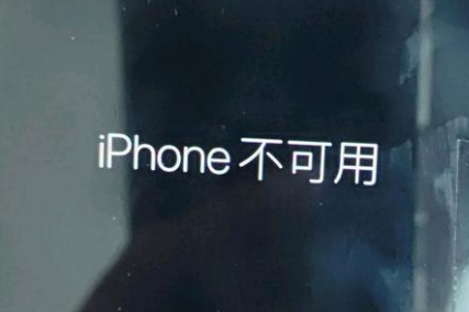 阿尔山苹果服务网点分享锁屏界面显示“iPhone 不可用”如何解决 